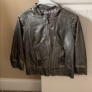 Day trip faux leather jacket